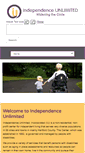 Mobile Screenshot of independenceunlimited.org