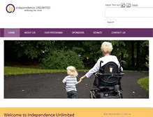 Tablet Screenshot of independenceunlimited.org